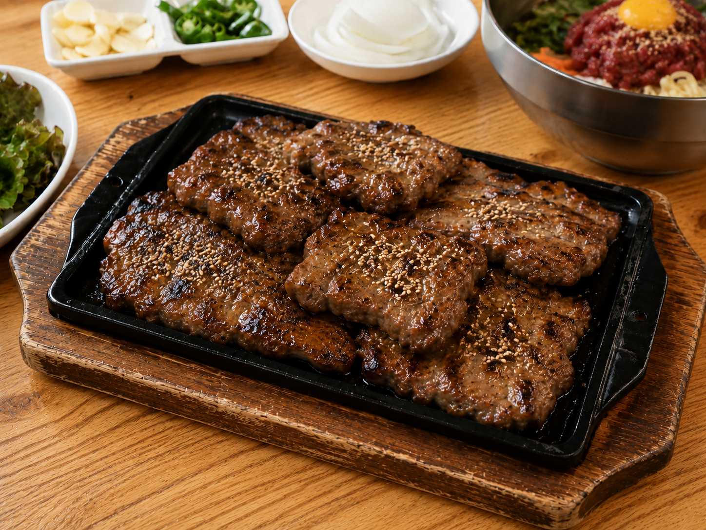 광주 송정떡갈비거리의 송정떡갈비와 뼛국을 표현한 대표 이미지