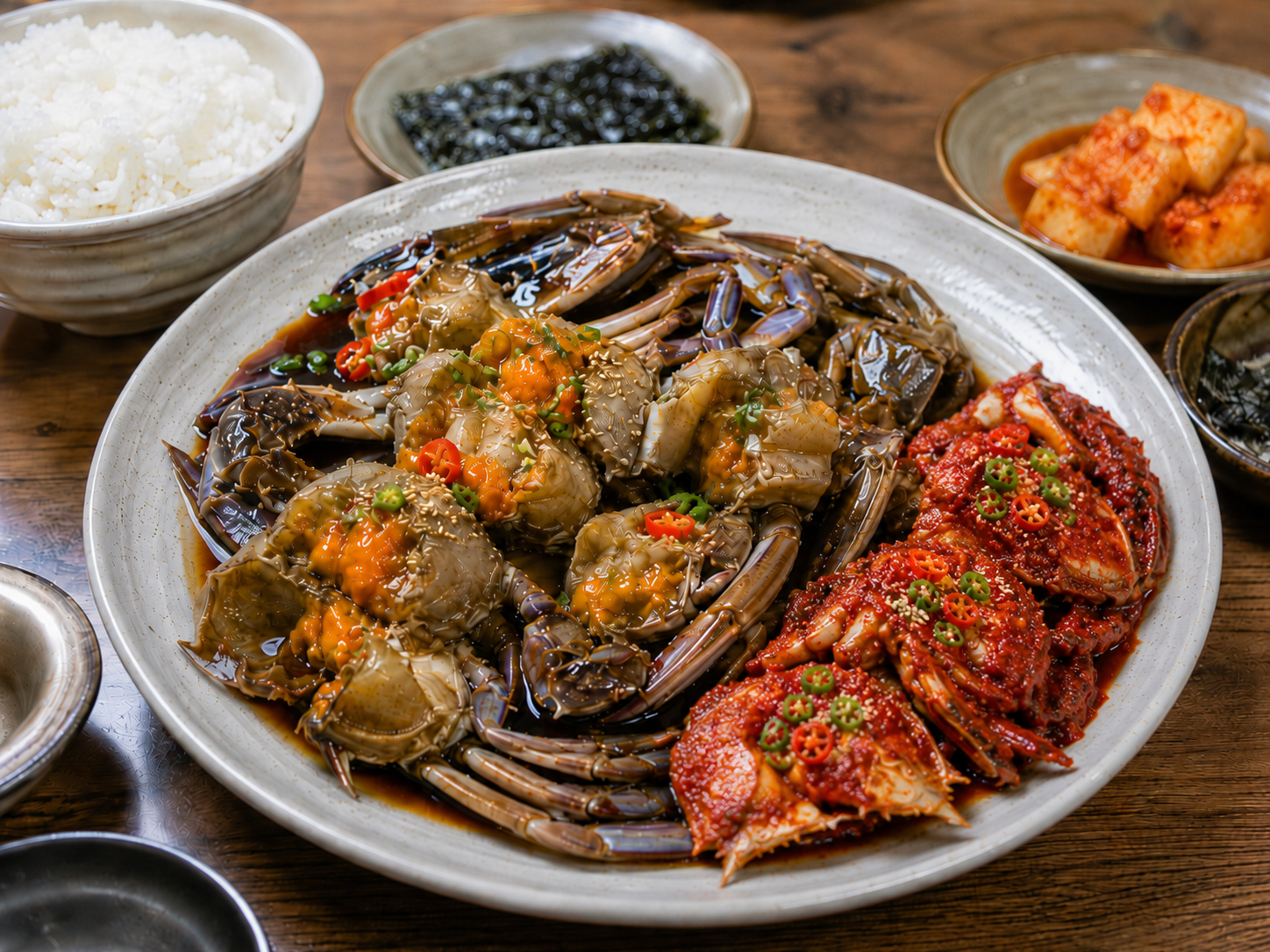 여수 봉산동 게장백반거리의 대표 음식인 게장백반 이미지